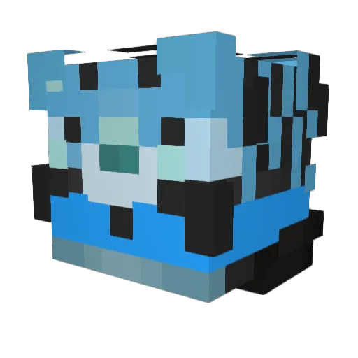 MonobeDUDE Minecraft avatar head, 3D render