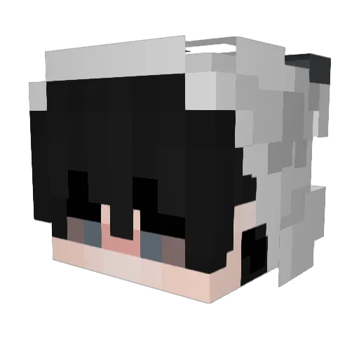 Monoble Minecraft avatar head, 3D render