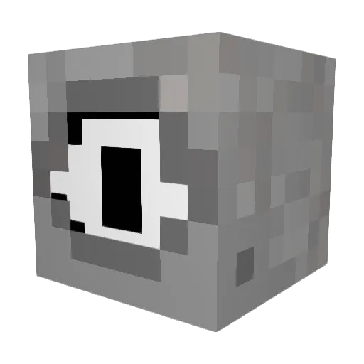 Monochro_606 Minecraft avatar head, 3D render