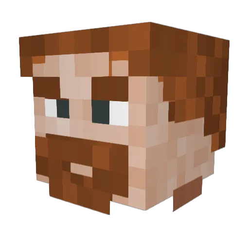 Monody9 Minecraft avatar head, 3D render