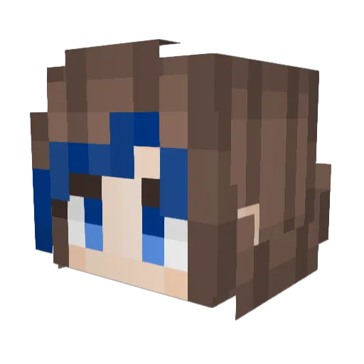 Monolate Minecraft avatar head, 3D render