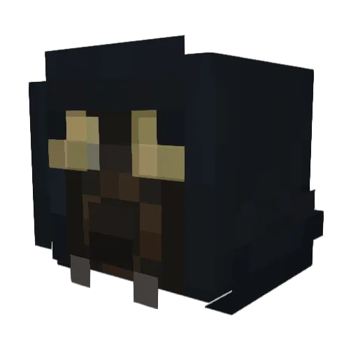 Monomax_ Minecraft avatar head, 3D render