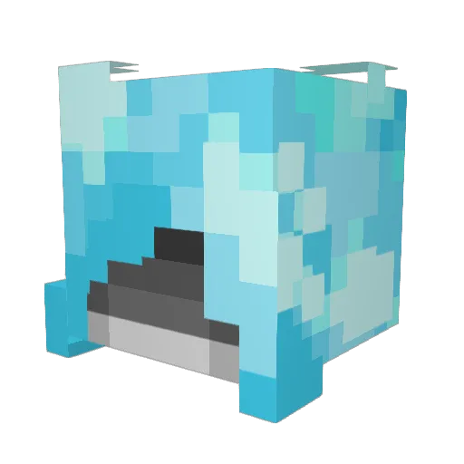 Monosalty Minecraft avatar head, 3D render