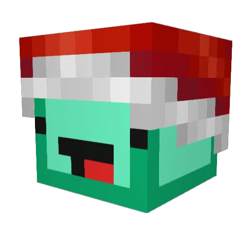 Monostrositys Minecraft avatar head, 3D render