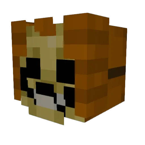 Monotoh Minecraft avatar head, 3D render