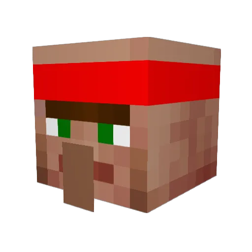 Monoxien Minecraft avatar head, 3D render