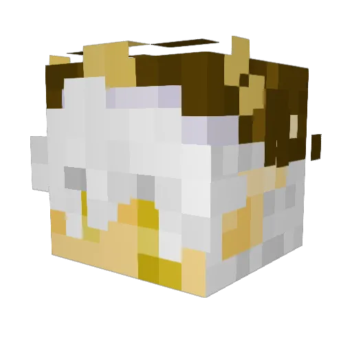 Monoxine Minecraft avatar head, 3D render