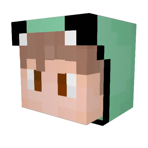Monroe108 Minecraft avatar head, 3D render