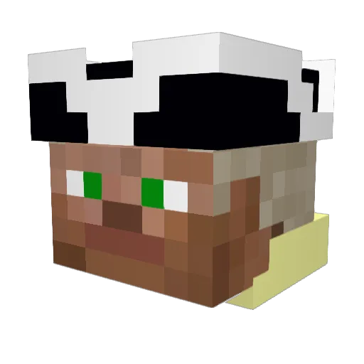 Monroot Minecraft avatar head, 3D render