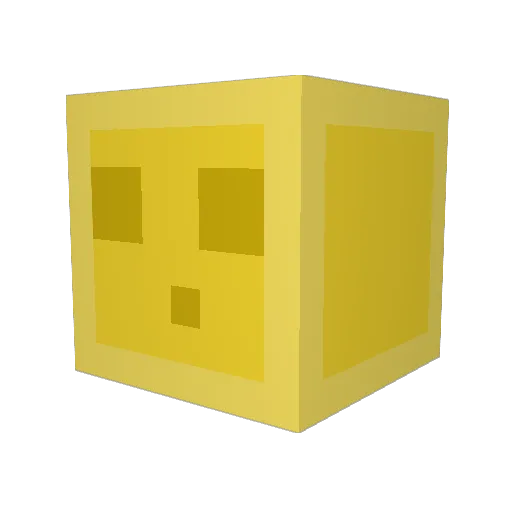 Monsens Minecraft avatar head, 3D render