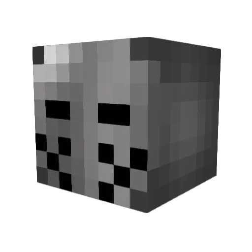 Monseq Minecraft avatar head, 3D render