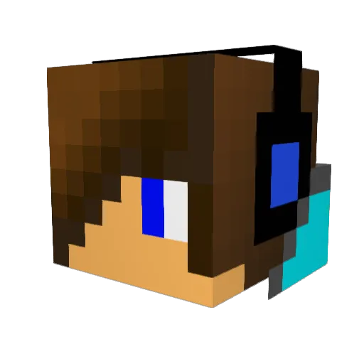 Monsi006 Minecraft avatar head, 3D render