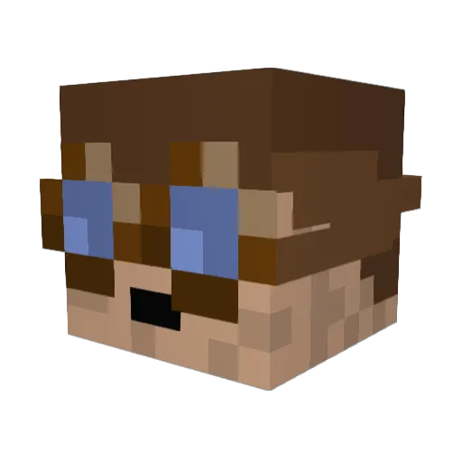 Monsi540 Minecraft avatar head, 3D render