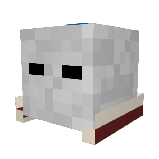 MonsieurMilk Minecraft avatar head, 3D render