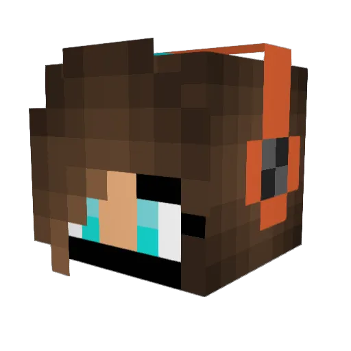 MonsieurNapoleon Minecraft avatar head, 3D render