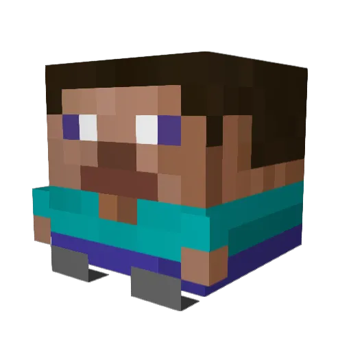 MonsieurPoisson Minecraft avatar head, 3D render