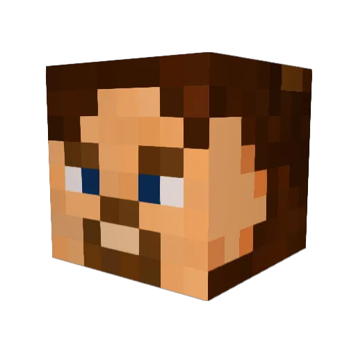 Monsieur_Candy_ Minecraft avatar head, 3D render