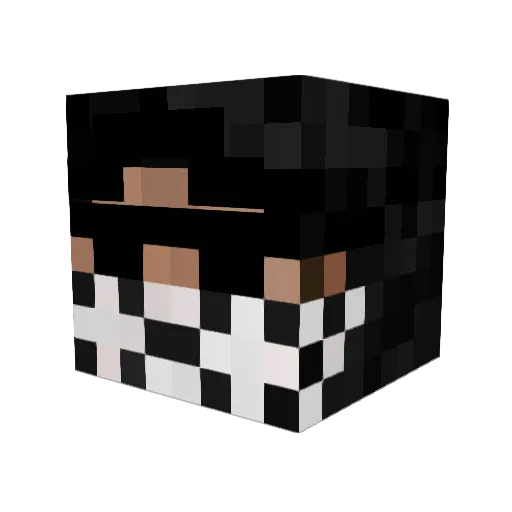 Monsieur_Frost Minecraft avatar head, 3D render