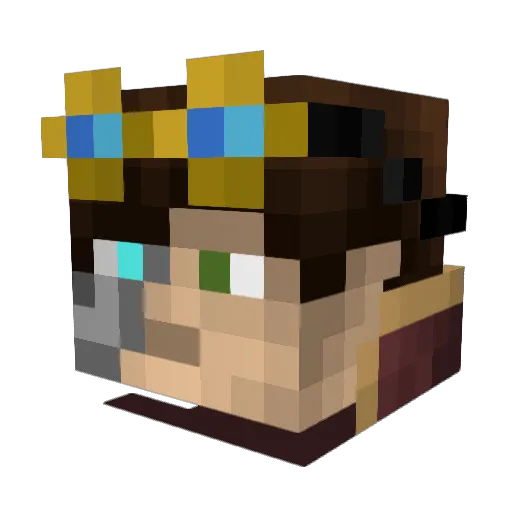 Monsieur__L Minecraft avatar head, 3D render