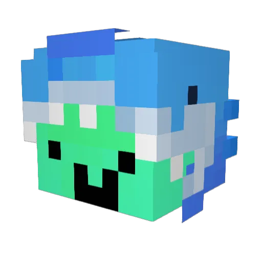 MonsoonSully Minecraft avatar head, 3D render
