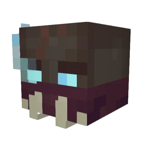 Monsqueechi Minecraft avatar head, 3D render