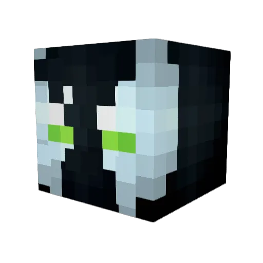 MonstRico Minecraft avatar head, 3D render