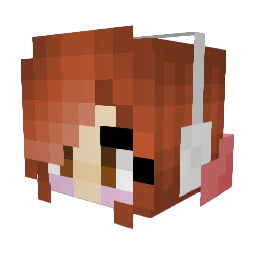 Monstarburst Minecraft avatar head, 3D render