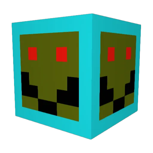 Monster9305 Minecraft avatar head, 3D render