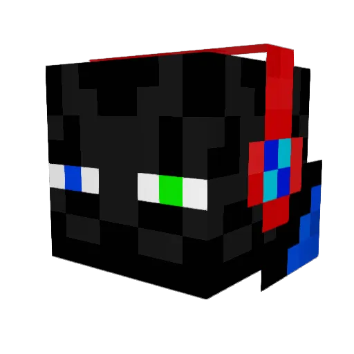 MonsterBait Minecraft avatar head, 3D render