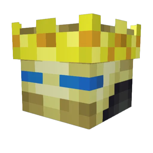 MonsterBeasty Minecraft avatar head, 3D render