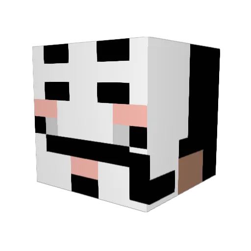 MonsterBombe Minecraft avatar head, 3D render