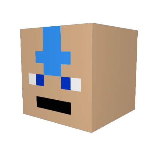 MonsterChomp Minecraft avatar head, 3D render