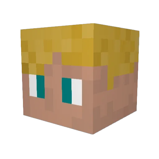 MonsterCompany Minecraft avatar head, 3D render