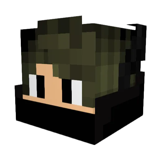MonsterDiablo Minecraft avatar head, 3D render