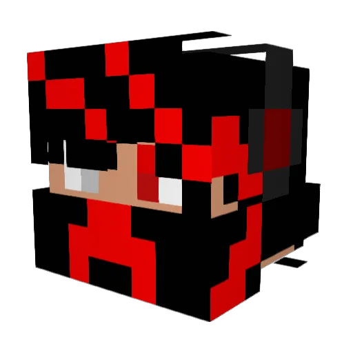 MonsterFMX24 Minecraft avatar head, 3D render