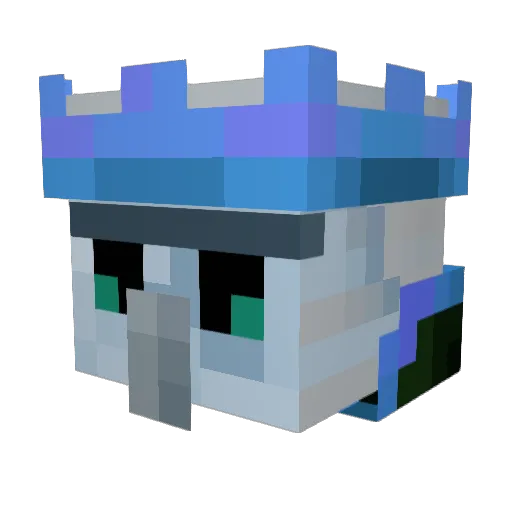 MonsterFYM Minecraft avatar head, 3D render