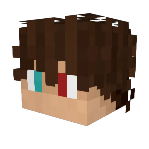 MonsterFire8122 Minecraft avatar head, 3D render