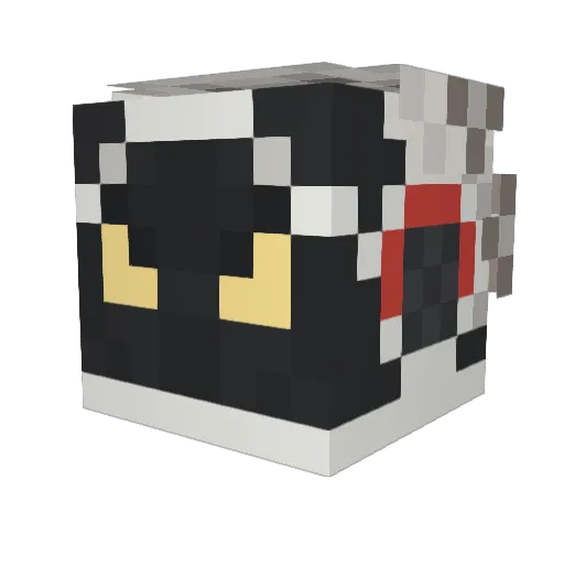 MonsterFugger Minecraft avatar head, 3D render
