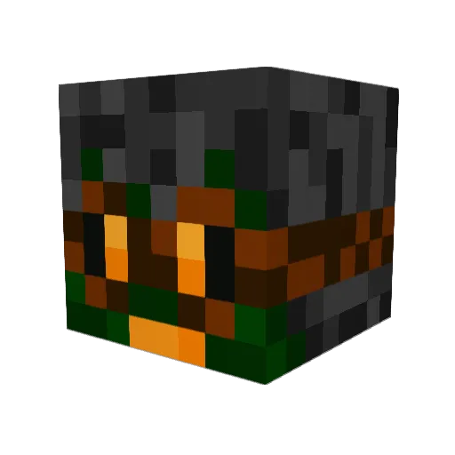 MonsterHyde01 Minecraft avatar head, 3D render