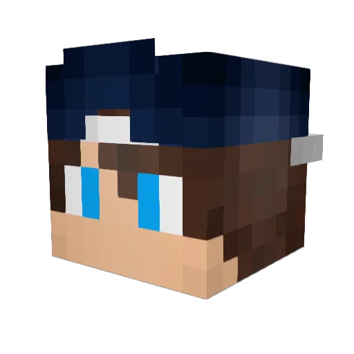 MonsterKBG Minecraft avatar head, 3D render