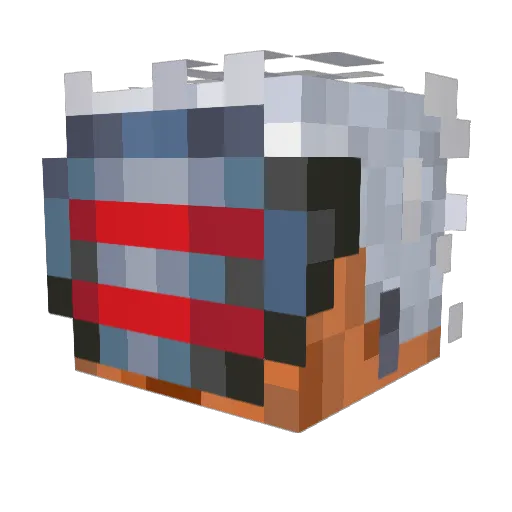 MonsterMunch420 Minecraft avatar head, 3D render