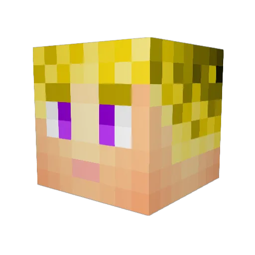 MonsterSlayer22 Minecraft avatar head, 3D render