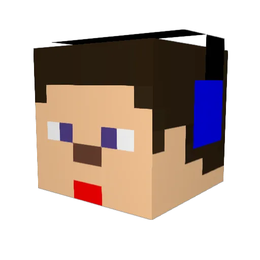 MonsterTrucker10 Minecraft avatar head, 3D render