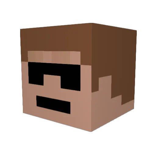 MonsterWarrior2 Minecraft avatar head, 3D render