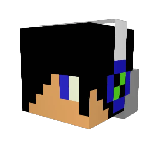 MonsterZMan9 Minecraft avatar head, 3D render