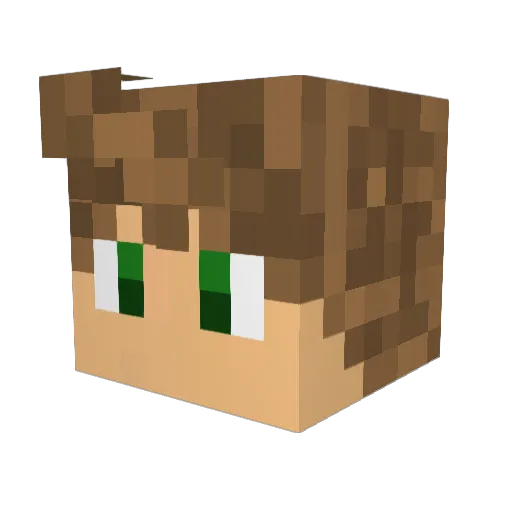 Monster_Bash Minecraft avatar head, 3D render