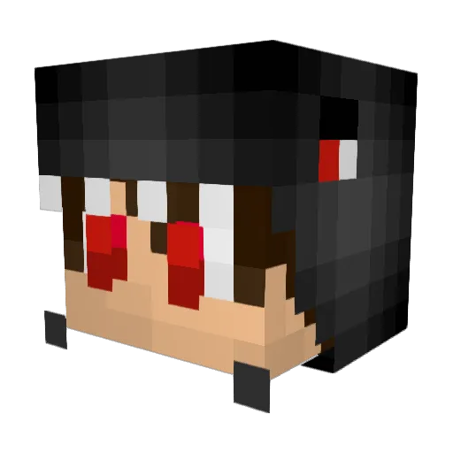 Monster_Coookie Minecraft avatar head, 3D render