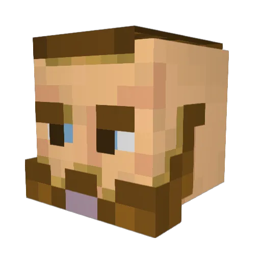 Monster_FAME Minecraft avatar head, 3D render