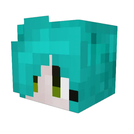 Monster_Underbed Minecraft avatar head, 3D render