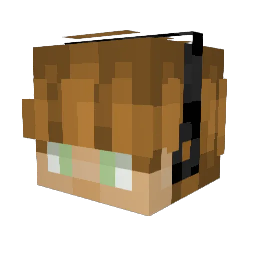 Monstera_Aurea Minecraft avatar head, 3D render